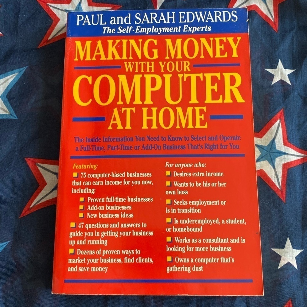 Making Money With Your Computer At Home 1993 Vintage Business Book